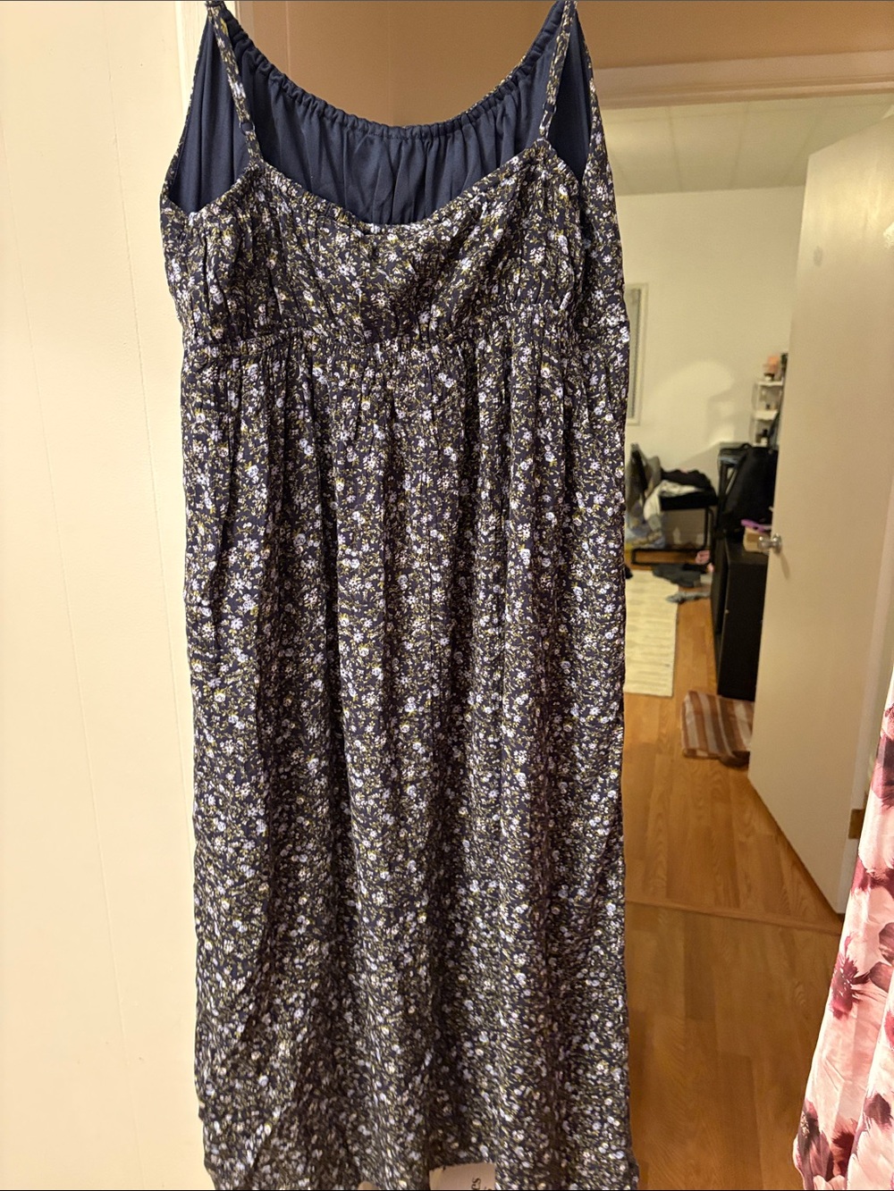 No Boundaries Black Floral Midi Dress - Picture 3 of 6